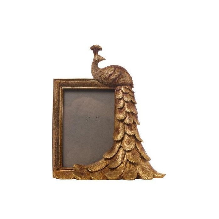 PORTAFOTO CON PAVONE GOLD 21.5